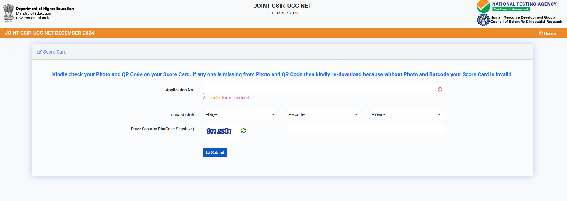 CSIR NET Result 2025 released